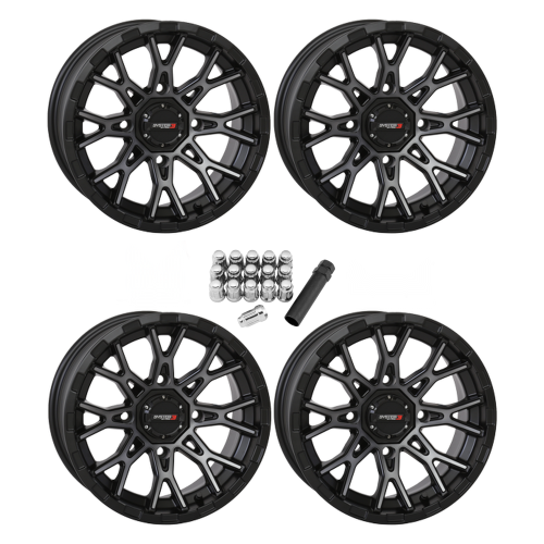 System 3 Offroad ST-6 Dark Tint 14x7 Wheels/Rims (Full Set)