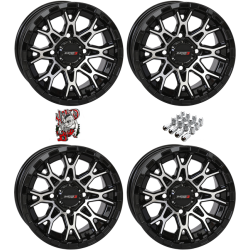 System 3 Offroad ST-6 Machined 14x7 Wheels/Rims (Full Set)