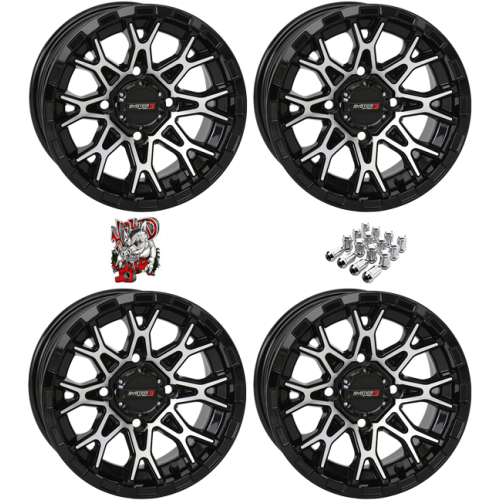 System 3 Offroad ST-6 Machined 14x7 Wheels/Rims (Full Set)