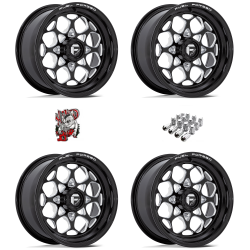 Fuel Off-Road Sceptor Gloss Black & Milled 15x7 Forged Wheels/Rims (Full Set)