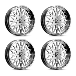 KG1 Forged KU014 Trident Polished 24x7 Wheel/Rim (Full Set)