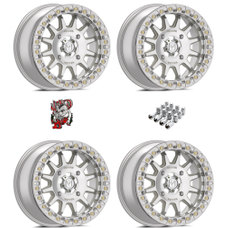 Valor Off Road V09 15x7 Raw Machined Beadlock Wheel/Rim (Full Set)