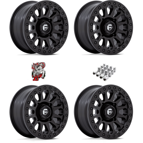 Fuel Off-Road Vector D920 Beadlock Matte Black 15x7 Wheel/Rim (Full Set)