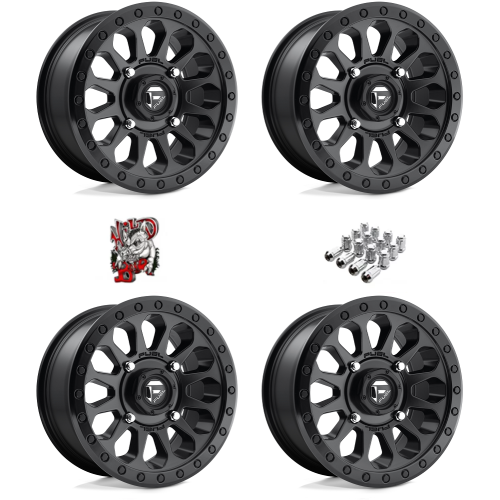 Fuel Off-Road Vector D579 Matte Black 15x7 Wheel/Rim (Full Set)