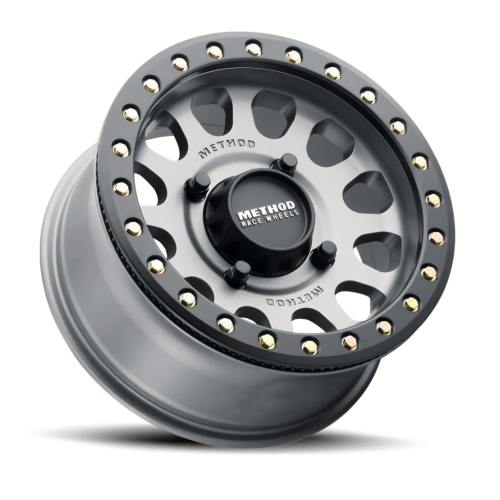 Method 401 UTV Beadlock Titanium - Matte Black 14x7 Wheel/Rim (Full Set)