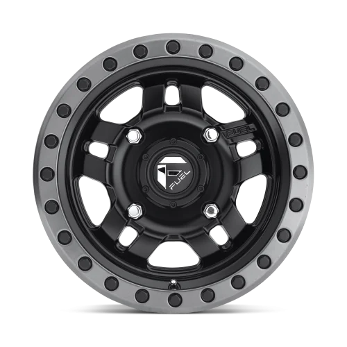 Fuel Off Road Anza D557 Matte Black w/ Anthracite Ring 14x7 Wheel/Rim (Full Set)