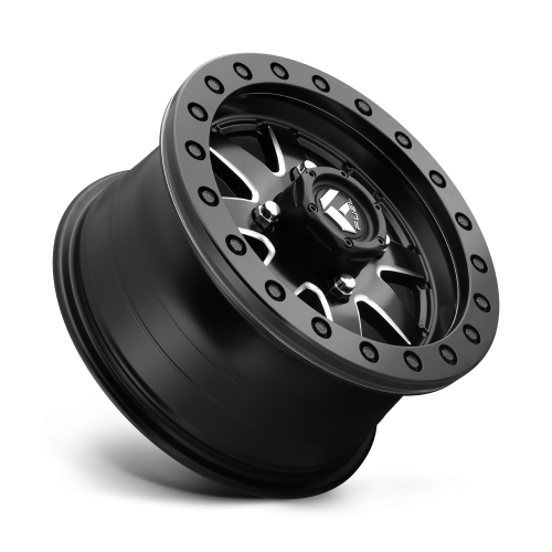 Fuel Off Road Maverick D938 Beadlock Matte Black & Milled 15x7 Wheel/Rim (Full Set)