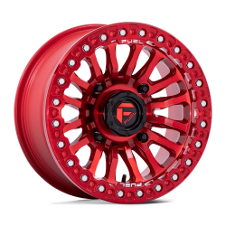 Obor RocScraper 32x10-15 Tires on Fuel Rincon Candy Red Beadlock Wheels