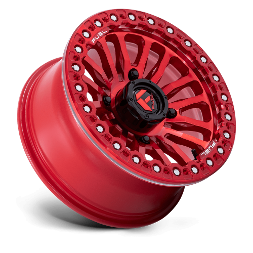 Fuel Off Road Rincon Candy Red 15x7 Beadlock Wheels/Rims (Full Set)