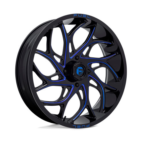 BKT TR 171 33x8-18 Tires on Fuel Runner Candy Blue Wheels