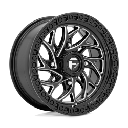 Tusk Terrabite 28x10-15 Radial Tires on Fuel Runner Gloss Black Milled Wheels