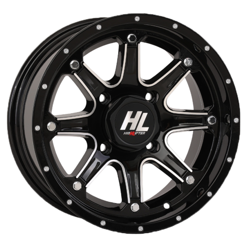 High Lifter HL4 Gloss Black 14x7 Wheels/Rims (Full Set)