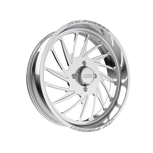 BKT TR 171 37x8.3-22 Tires on JTX Forged Centerfire Polished Wheels