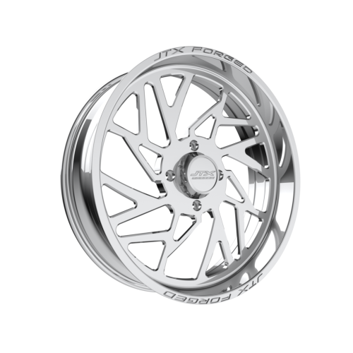 BKT TR 171 37x8.3-22 Tires on JTX Forged Ruckus Polished Wheels