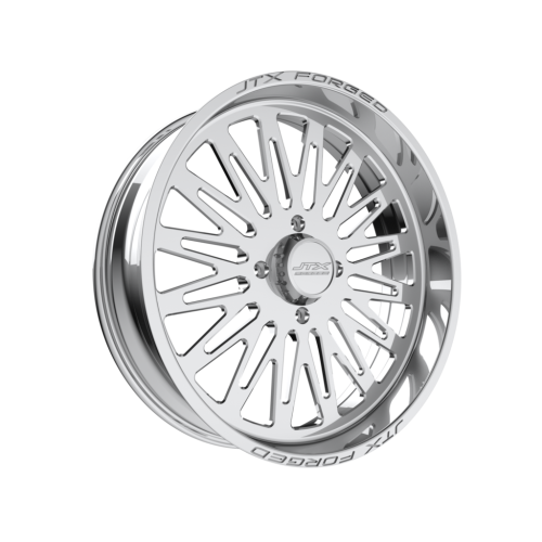 BKT TR 171 42x9.5-24 Tires on JTX Forged Schizo Polished Wheels