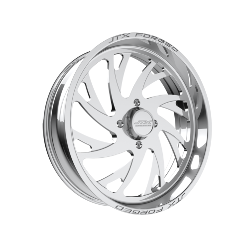 BKT TR 171 37x8.3-22 Tires on JTX Forged Sawback Polished Wheels