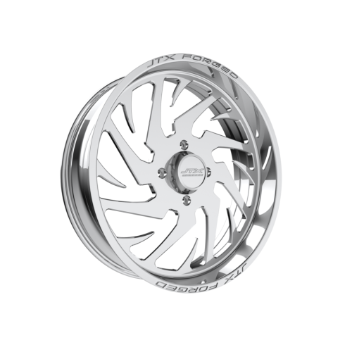 BKT TR 171 42x9.5-24 Tires on JTX Forged Splinter Polished Wheels