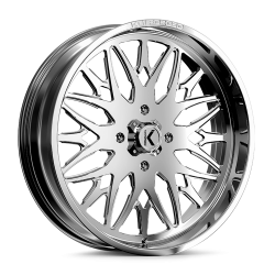 EFX MotoSlayer 37x10.5-24 Tires on KG1 Forged KU014 Trident Polished Wheels