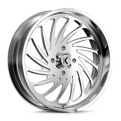 EFX MotoSlayer 37x10.5-24 Tires on KG1 Forged KU023 Bender Polished Wheels