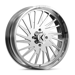 High Lifter Outlaw Max 44x10-24 Tires on KG1 Forged KU038 Javelin Polished Wheels