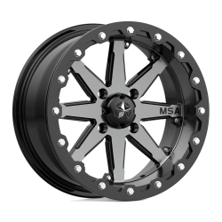 Gladiator X Comp ATR 28x10-14 (10ply) Radial Tires on MSA M21 Lok Gunmetal Beadlock Wheels