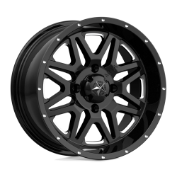 Gladiator X Comp ATR 28x10-14 (10ply) Radial Tires on MSA M26 Vibe Gloss Black Milled Wheels