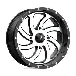 BKT TR 171 37x8.3-22 Tires on MSA M36 Switch Machined Wheels