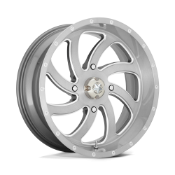 BKT TR 171 47.6x13.6-24 Tires on MSA M36 Switch Brushed Titanium Wheels