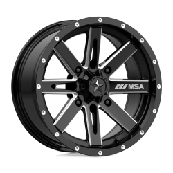 Gladiator X Comp ATR 30x10-14 (10ply) Radial Tires on MSA M41 Boxer Gloss Black Milled Wheels