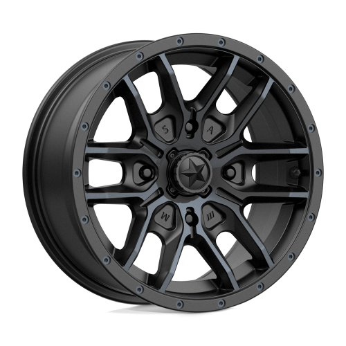 Tusk Terrabite 31x10-15 Radial Tires on MSA M43 Fang Titanium Tint Wheels