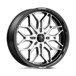 BKT AT 171 33x8-18 Tires on MSA M47 Sniper Machined Wheels