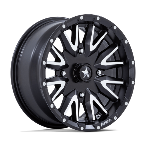 Tusk Terrabite 30x10-14 Radial Tires on MSA M49 Creed Matte Black & Machined Wheels