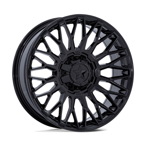 BKT AT 171 35x9-22 Tires on MSA M50 Clubber Gloss Black Wheels