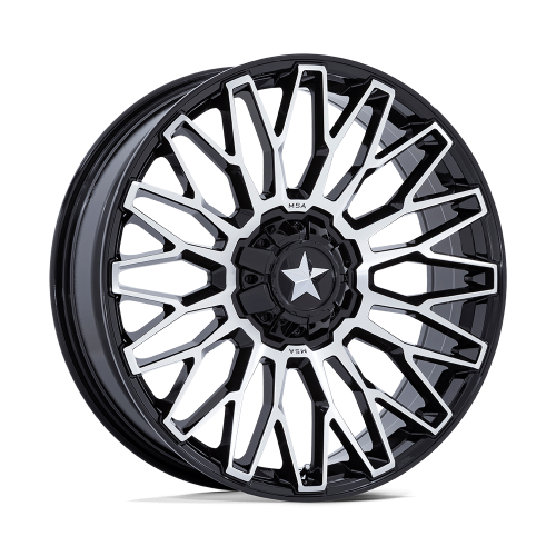 BKT AT 171 38x10-20 Tires on MSA M50 Clubber Machined Wheels