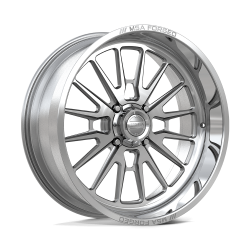 BKT TR 171 47.6x13.6-24 Tires on MSA Breakout Polished (24x10) Forged Wheels