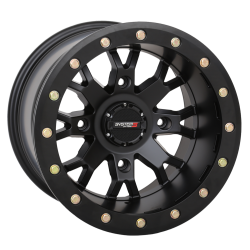 System 3 XT400W 30x12-15 Tires on SB-4 Matte Black (15x10) Beadlock Wheels