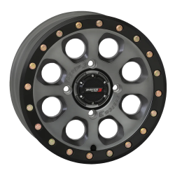 Tusk Terrabite 30x10-14 Radial Tires on SB-7 Matte Titanium Beadlock Wheels