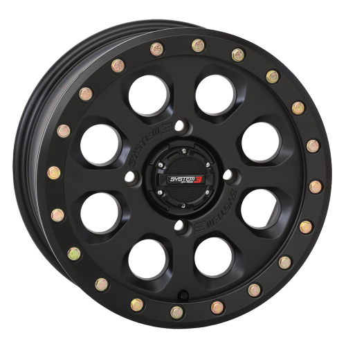 System 3 Offroad SB-7 Beadlock Black 14x7 Wheel/Rim