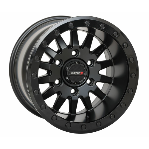 System 3 XT400W 30x12-15 Tires on SB-8 Matte Black (15x10) Beadlock Wheels