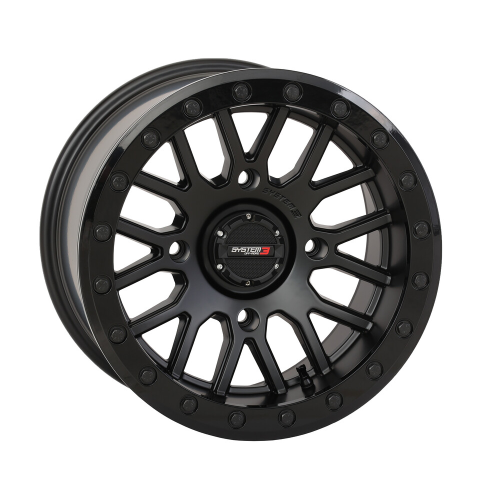 System 3 XT400W 30x12-15 Tires on SB-9 Matte Black (15x9) Beadlock Wheels