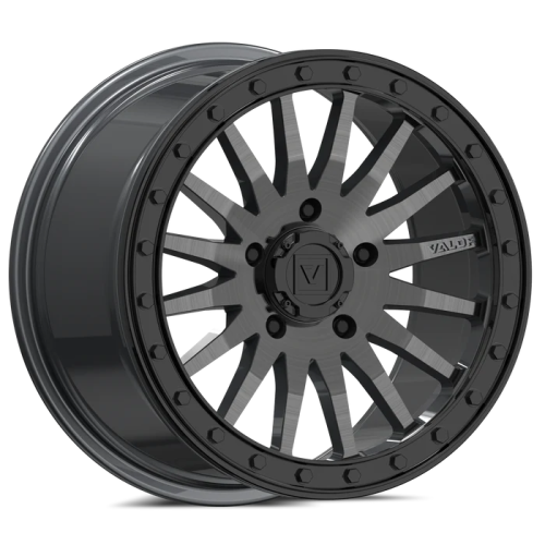 Valor Off Road V06 15x8 Brushed Gunmetal Beadlock Wheel/Rim