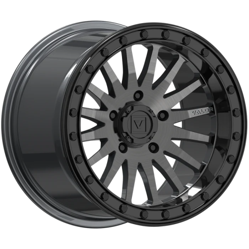 Valor Off Road V06 15x10 Brushed Gunmetal Beadlock Wheel/Rim