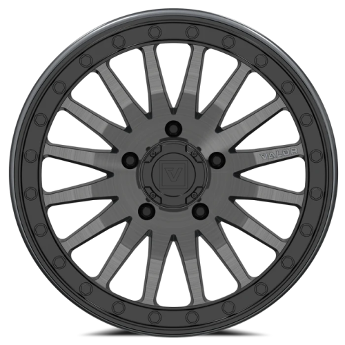 Valor Off Road V06 15x8 Brushed Gunmetal Beadlock Wheel/Rim