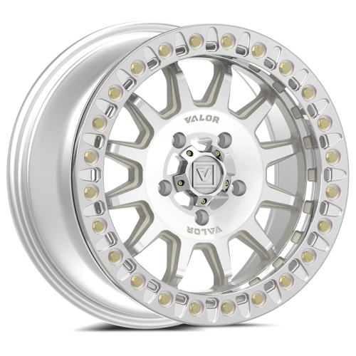 Valor Off Road V09 15x7 Raw Machined Beadlock Wheel/Rim (Full Set)