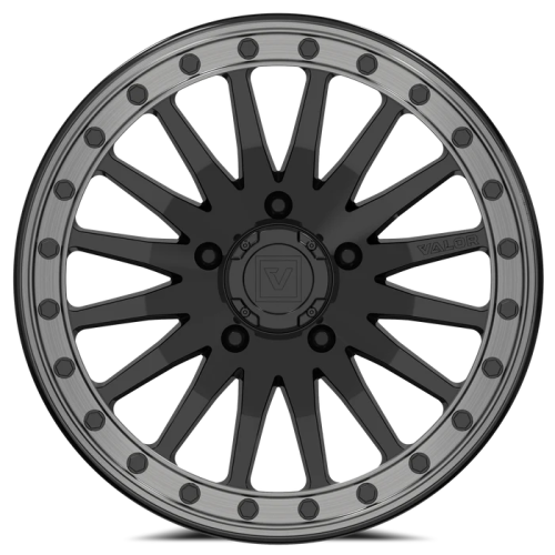 Valor Off Road V06 15x8 Gloss Black Beadlock Wheel/Rim