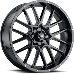 EFX MotoMTC 32x10-18 Tires on ITP Hurricane Gloss Black Wheels