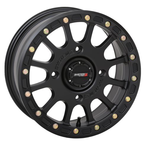 System 3 Offroad SB-5 Beadlock Black 15x7 Wheel/Rim