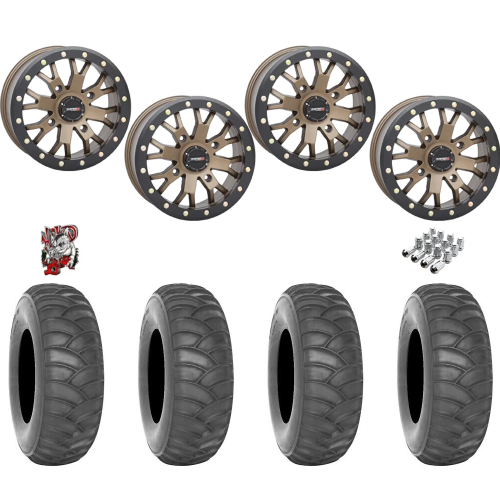 System 3 SS360 30x10-14 Tires on SB-4 Bronze Beadlock Wheels