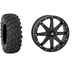 System 3 XTR370 35x10-18 Tires on HL9 Matte Black Beadlock Wheels