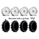 Terminator MAX 35x10-22 Tires on Fuel Kompressor Polished Wheels